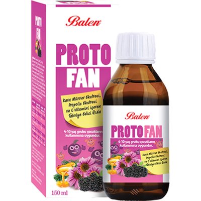 Balen PROTOFAN Kara Mürver Ekstresi, Propolisli C Vitaminli Şurup 150ml