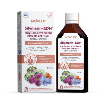 Novlex Silymarin-EDH Enginar, Devedikeni, Hindiba Ekstraktı 250ml