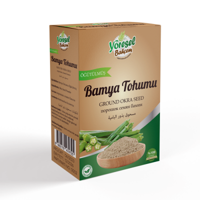 Yöresel Bahçem Bamya Tohumu Öğütülmüş (150g)